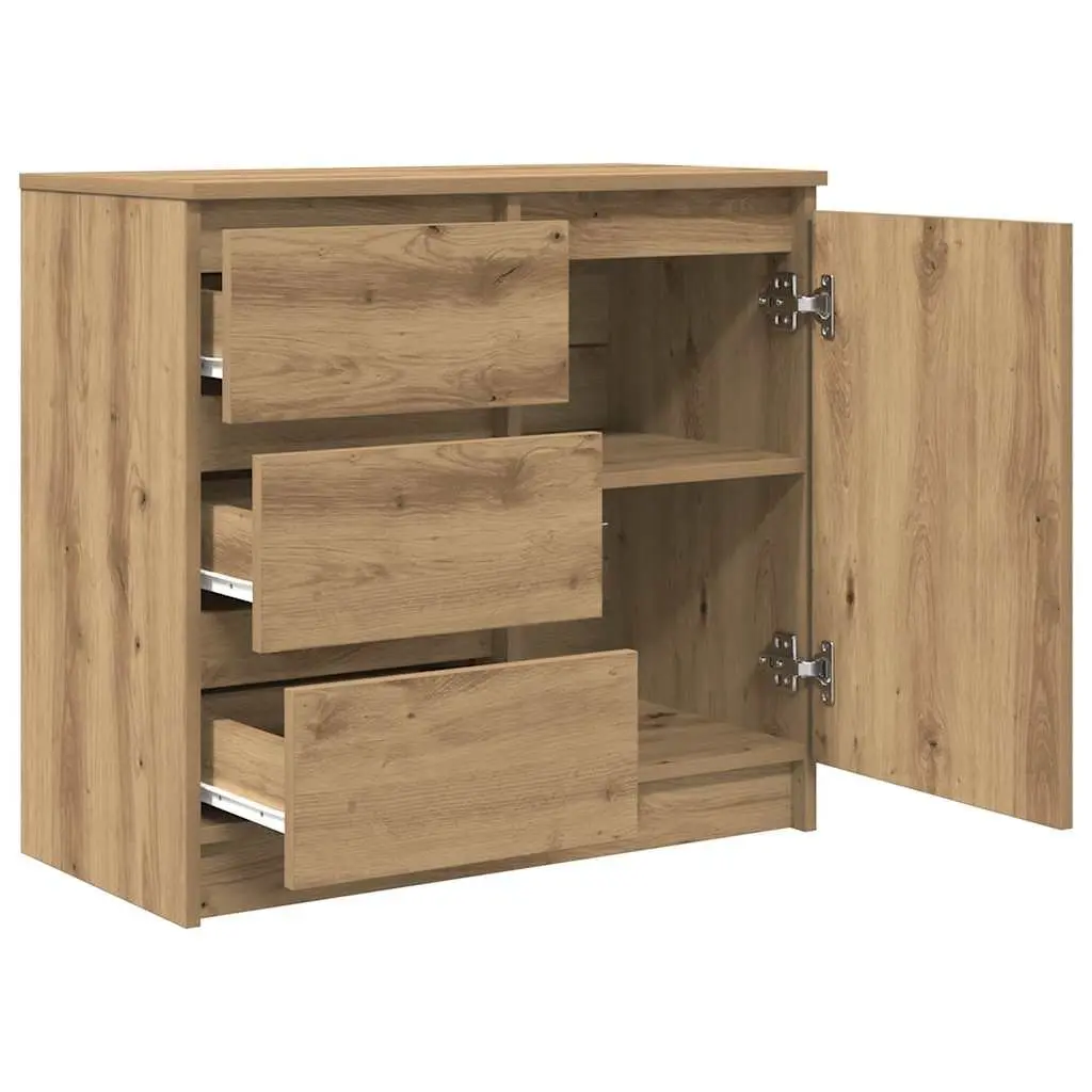 Engineered Wood Sideboard Storage Cabinet, 71W x 35D x 65H cm