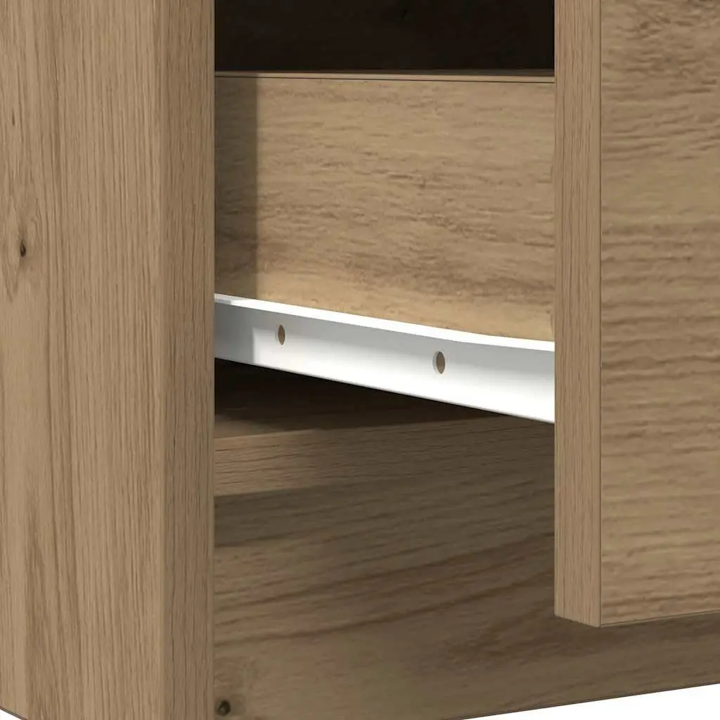 Engineered Wood Sideboard Storage Cabinet, 71W x 35D x 65H cm