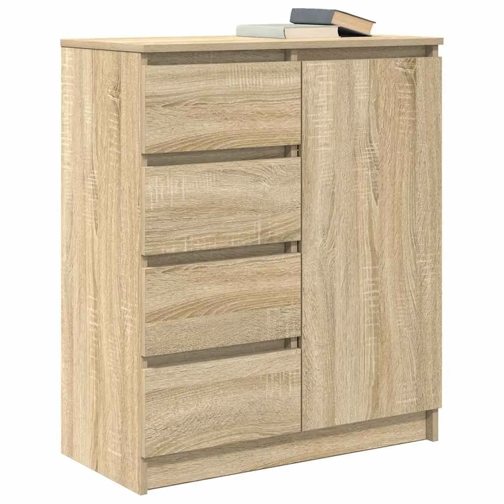 Sideboard Storage Cabinet for Living Room Dining Room Home Office Bedroom 71W x 35D x 84H cm Brown Engineered Wood