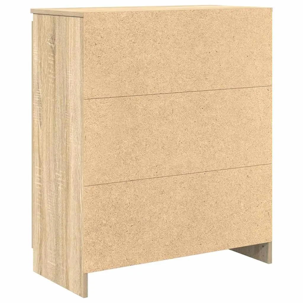 Sideboard Storage Cabinet for Living Room Dining Room Home Office Bedroom 71W x 35D x 84H cm Brown Engineered Wood