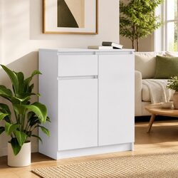 White Sideboard Storage Cabinet Dimensions and Details