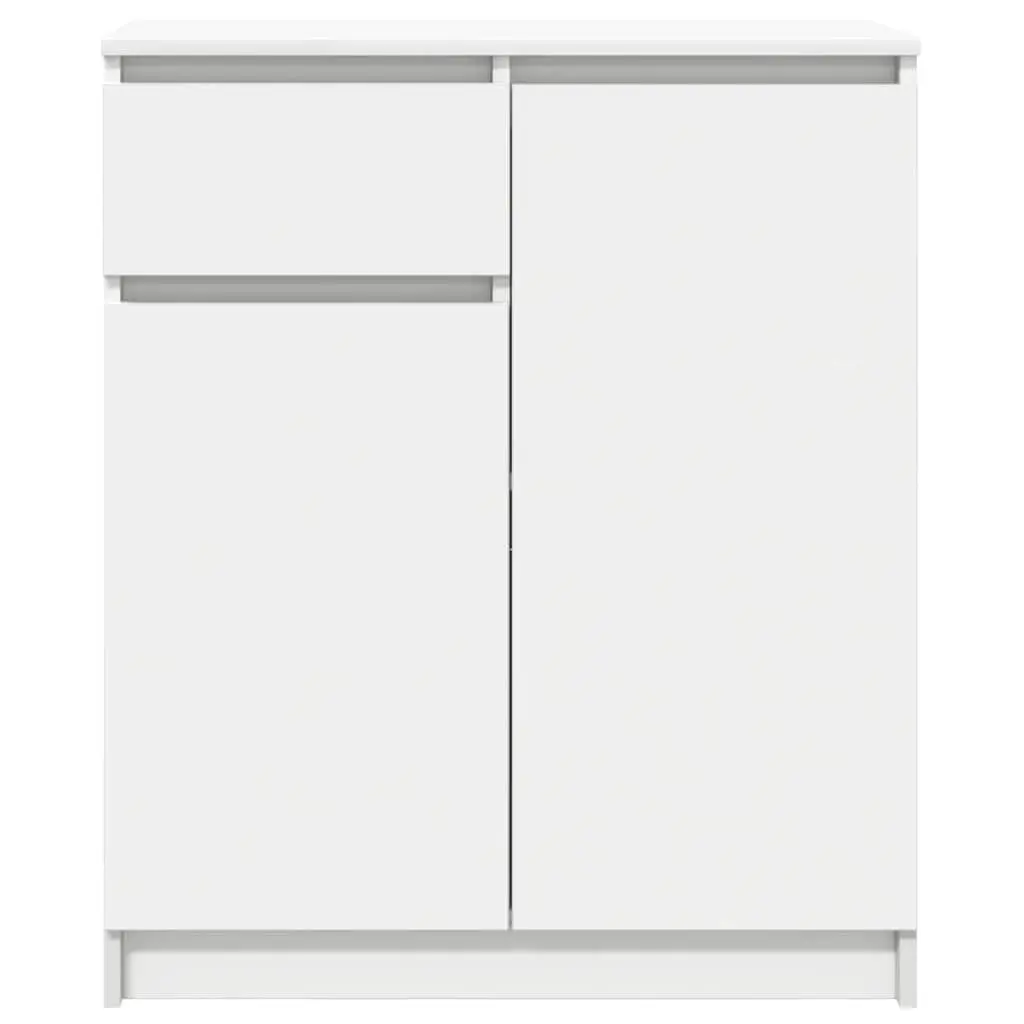 Sideboard Storage Cabinet for Living Room Dining Area Home Office White Engineered Wood 71W x 35D x 84H cm