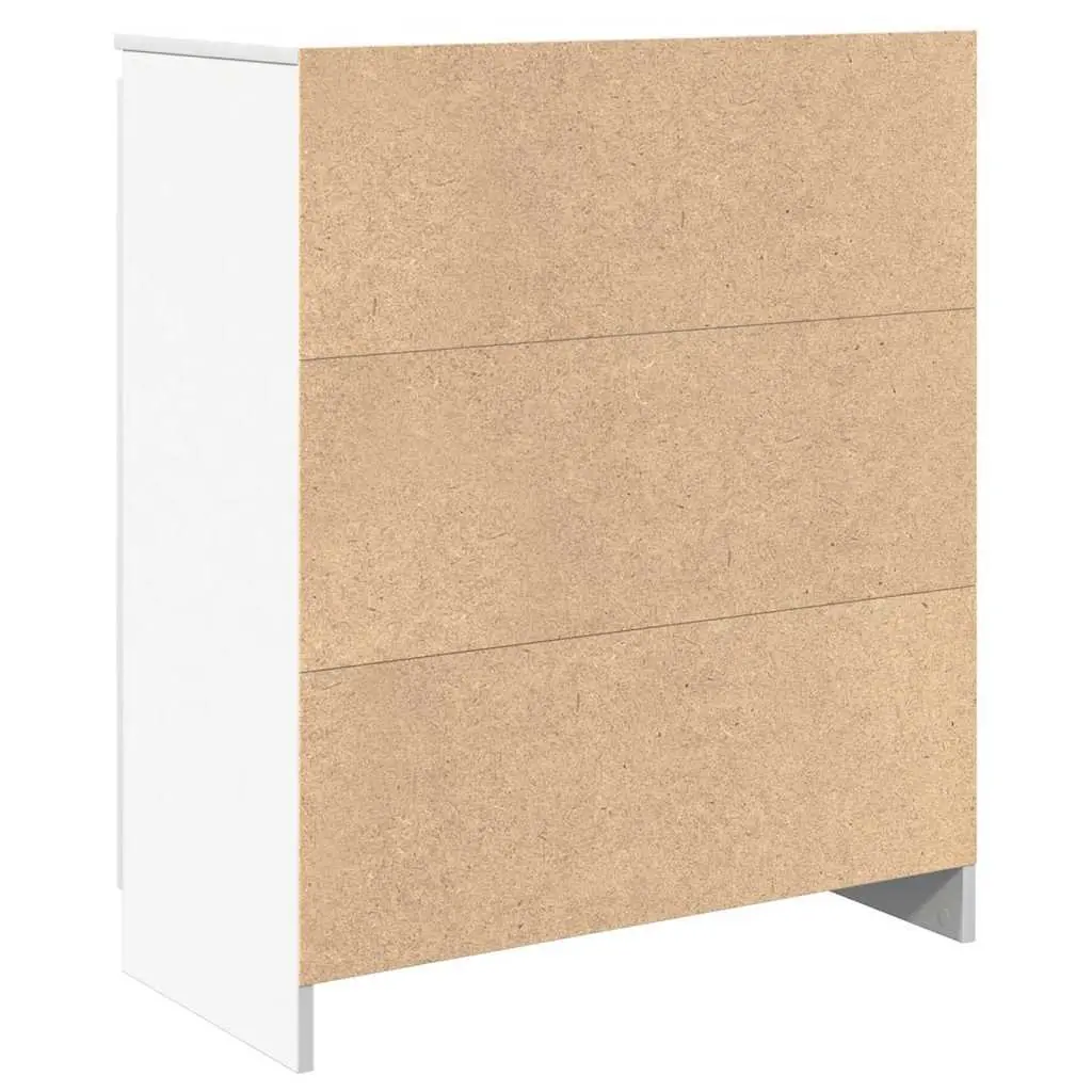 Sideboard Storage Cabinet for Living Room Dining Area Home Office White Engineered Wood 71W x 35D x 84H cm