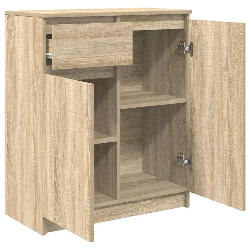 Sideboard Storage Cabinet for Living Room 71 x 35 x 84 cm Brown Engineered Wood