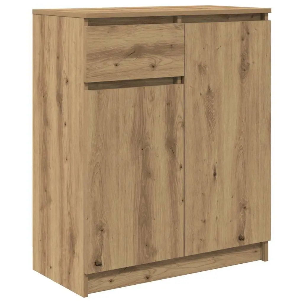 Sideboard Storage Cabinet for Living Room 71W x 35D x 84H cm Brown Engineered Wood