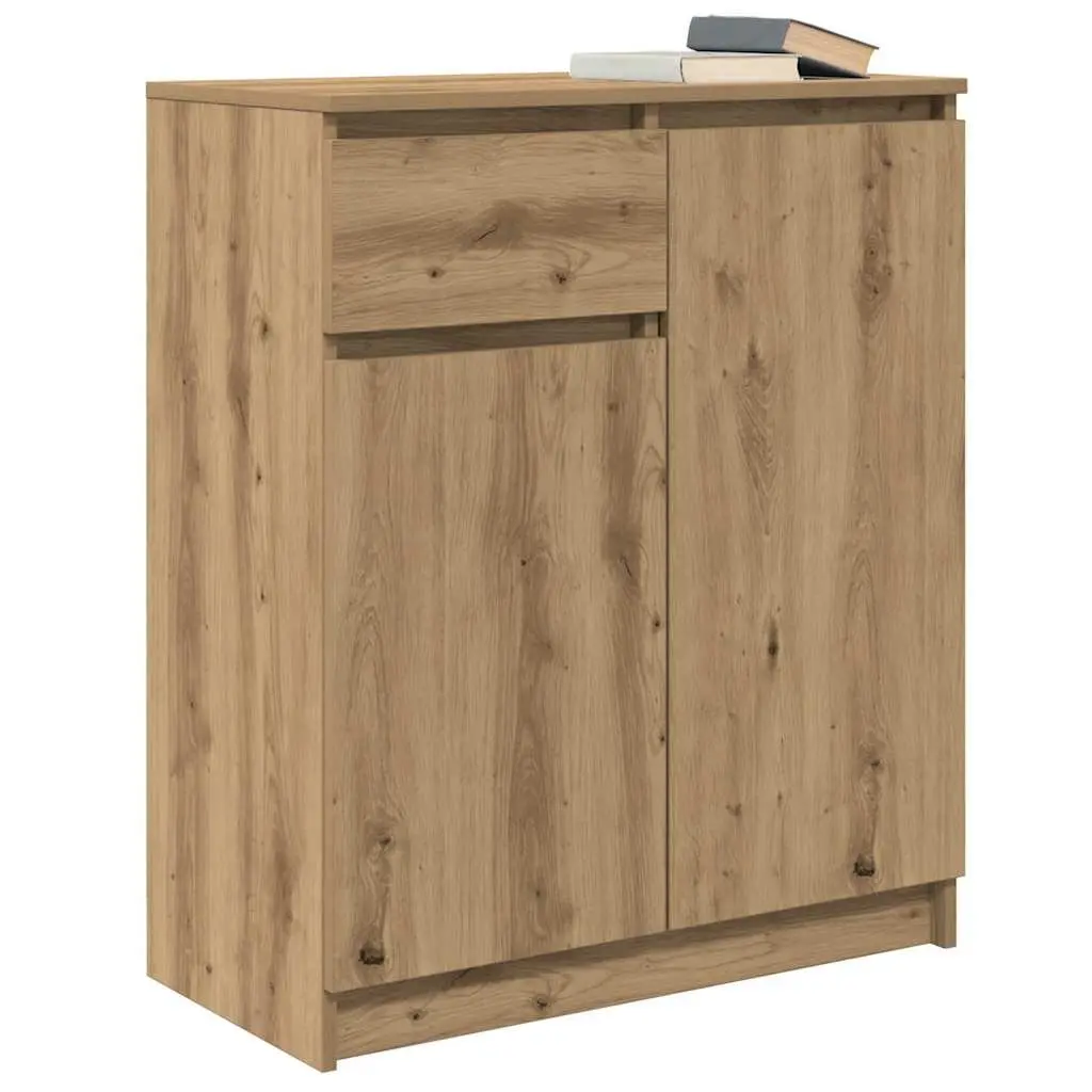 Sideboard Storage Cabinet for Living Room 71W x 35D x 84H cm Brown Engineered Wood
