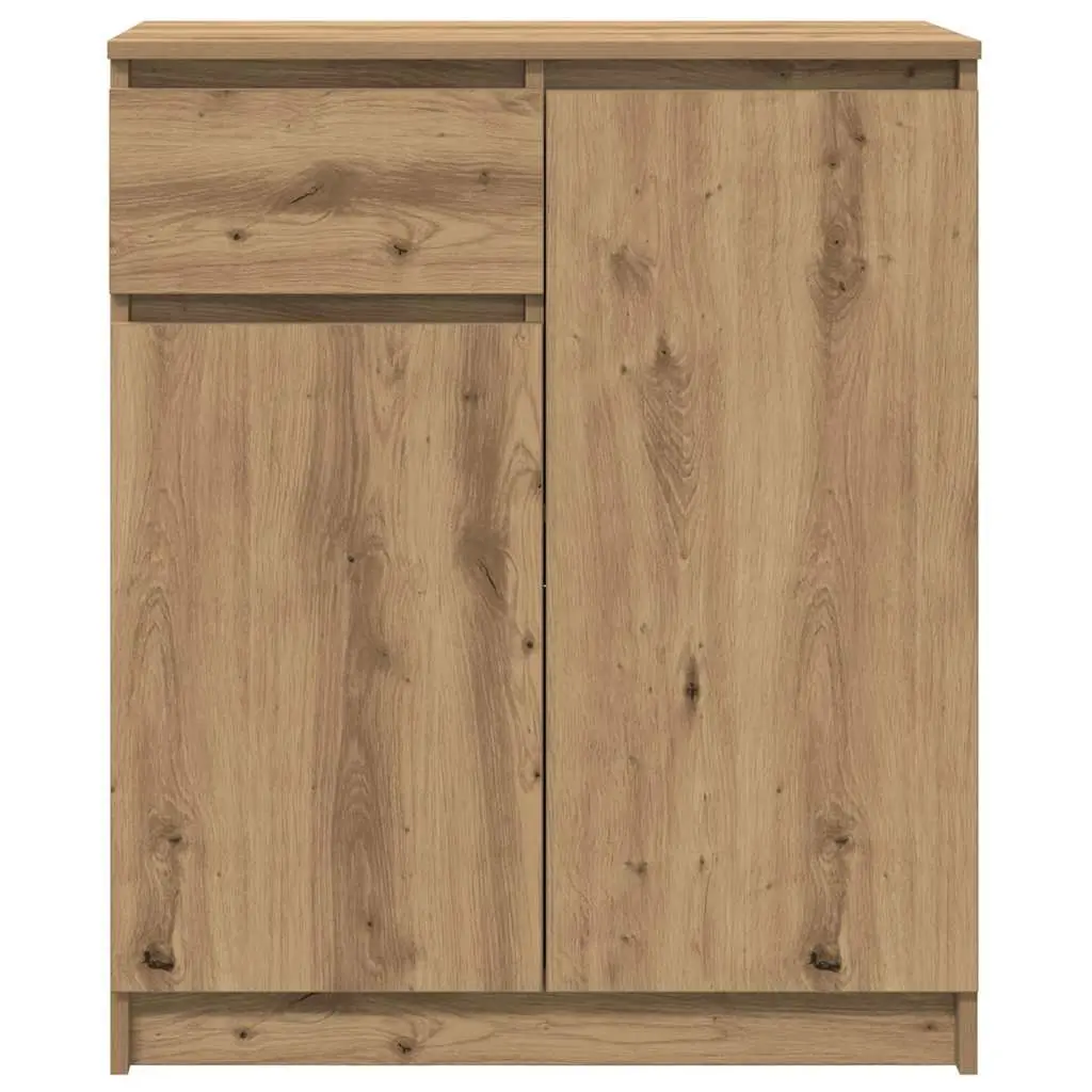 Sideboard Storage Cabinet for Living Room 71W x 35D x 84H cm Brown Engineered Wood