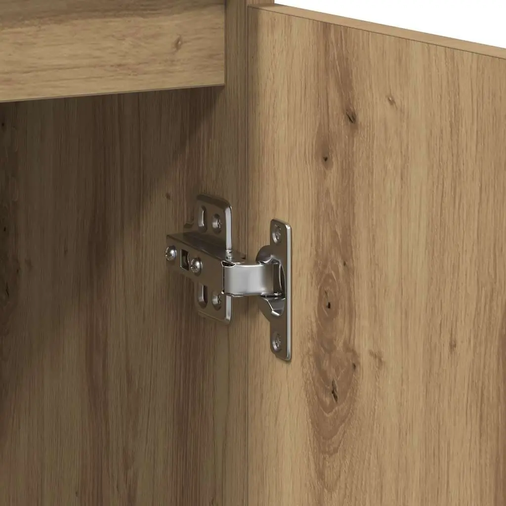 Sideboard Storage Cabinet for Living Room 71W x 35D x 84H cm Brown Engineered Wood
