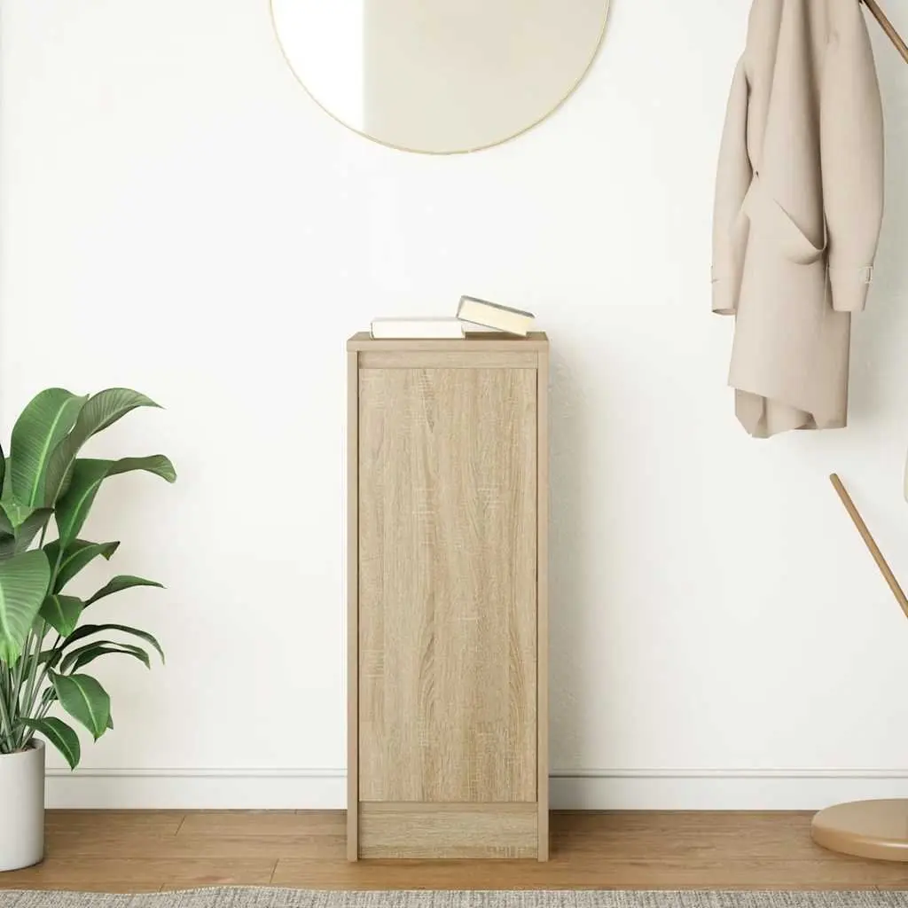 Brown Engineered Wood Sideboard Cabinet