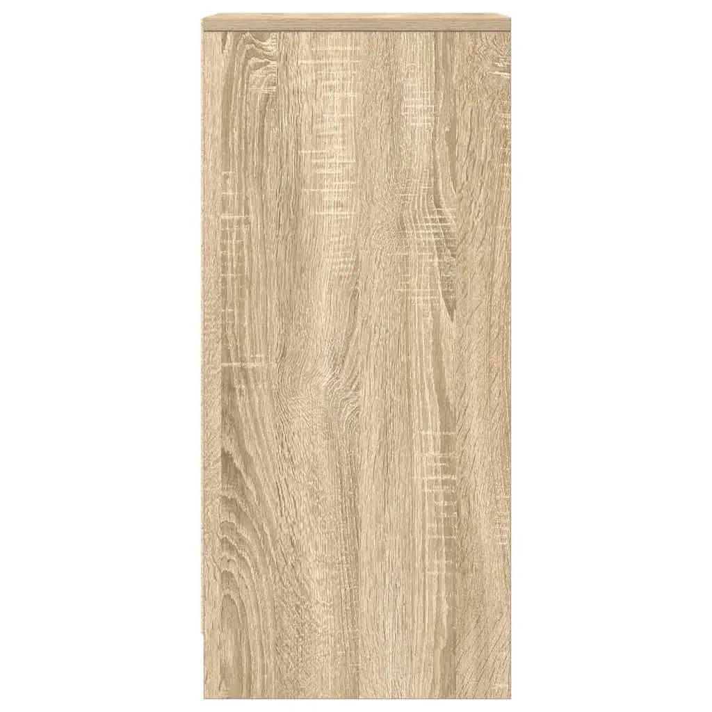 Brown Engineered Wood Sideboard Cabinet