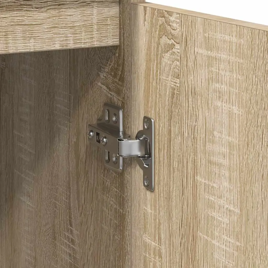 Brown Engineered Wood Sideboard Cabinet
