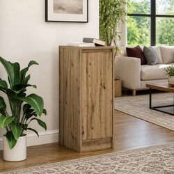 Sideboard Storage Cabinet Brown Engineered Wood Buffet Cupboard Door Organiser