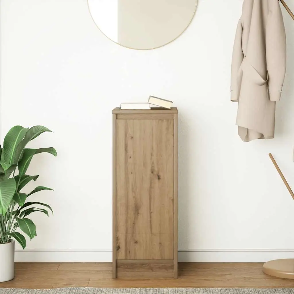 Sideboard Storage Cabinet for Dining Room Kitchen Bedroom 29.5 x 34 x 76 cm Brown Engineered Wood Buffet Cupboard Door Organiser
