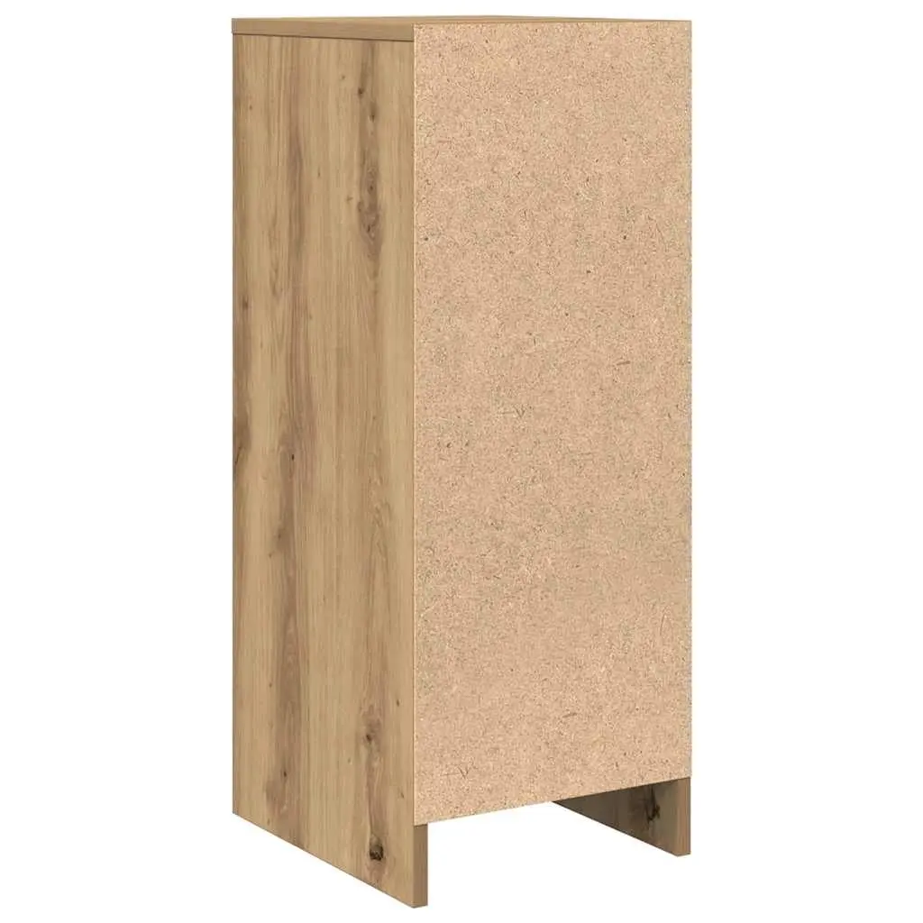 Sideboard Storage Cabinet for Dining Room Kitchen Bedroom 29.5 x 34 x 76 cm Brown Engineered Wood Buffet Cupboard Door Organiser