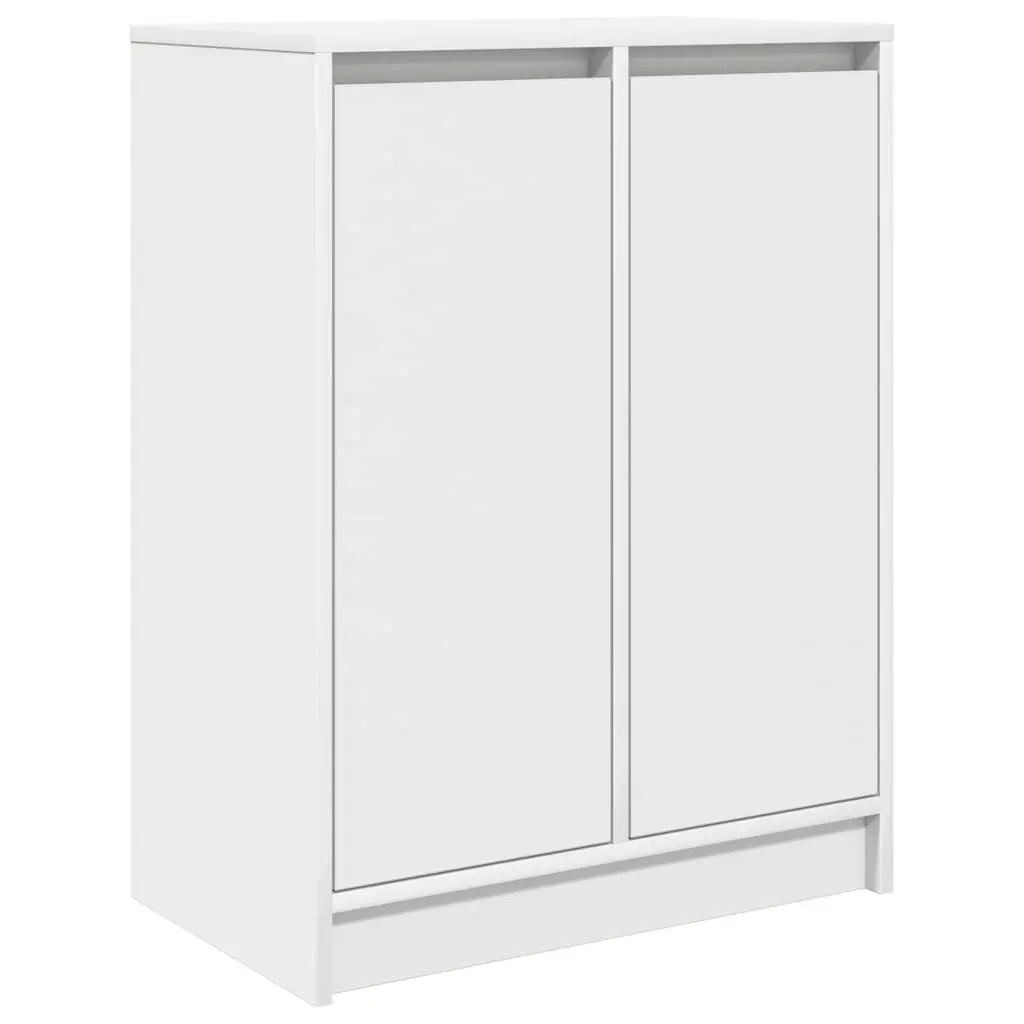 Sideboard Storage Cabinet White Engineered Wood Buffet Cupboard Bedroom Entryway 57L x 34W x 76H cm