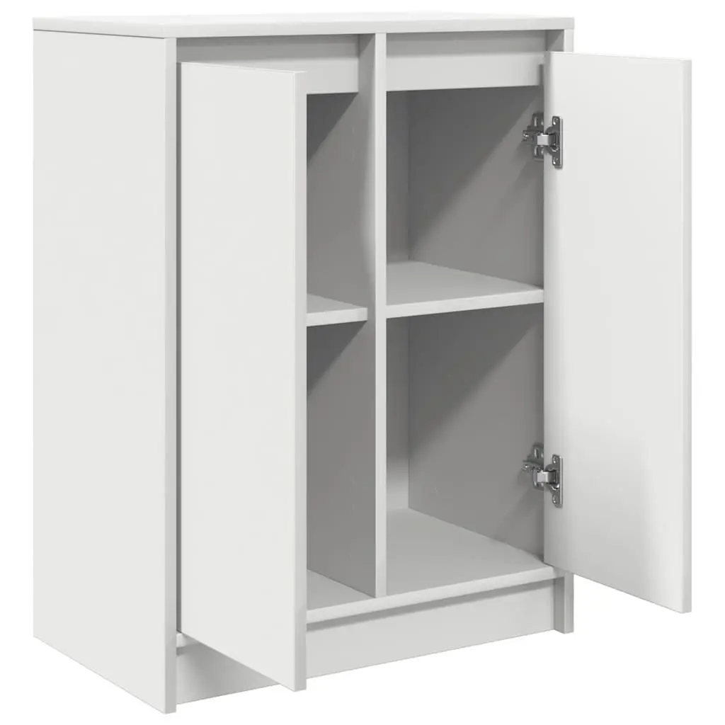 Sideboard Storage Cabinet White Engineered Wood Buffet Cupboard Bedroom Entryway 57L x 34W x 76H cm
