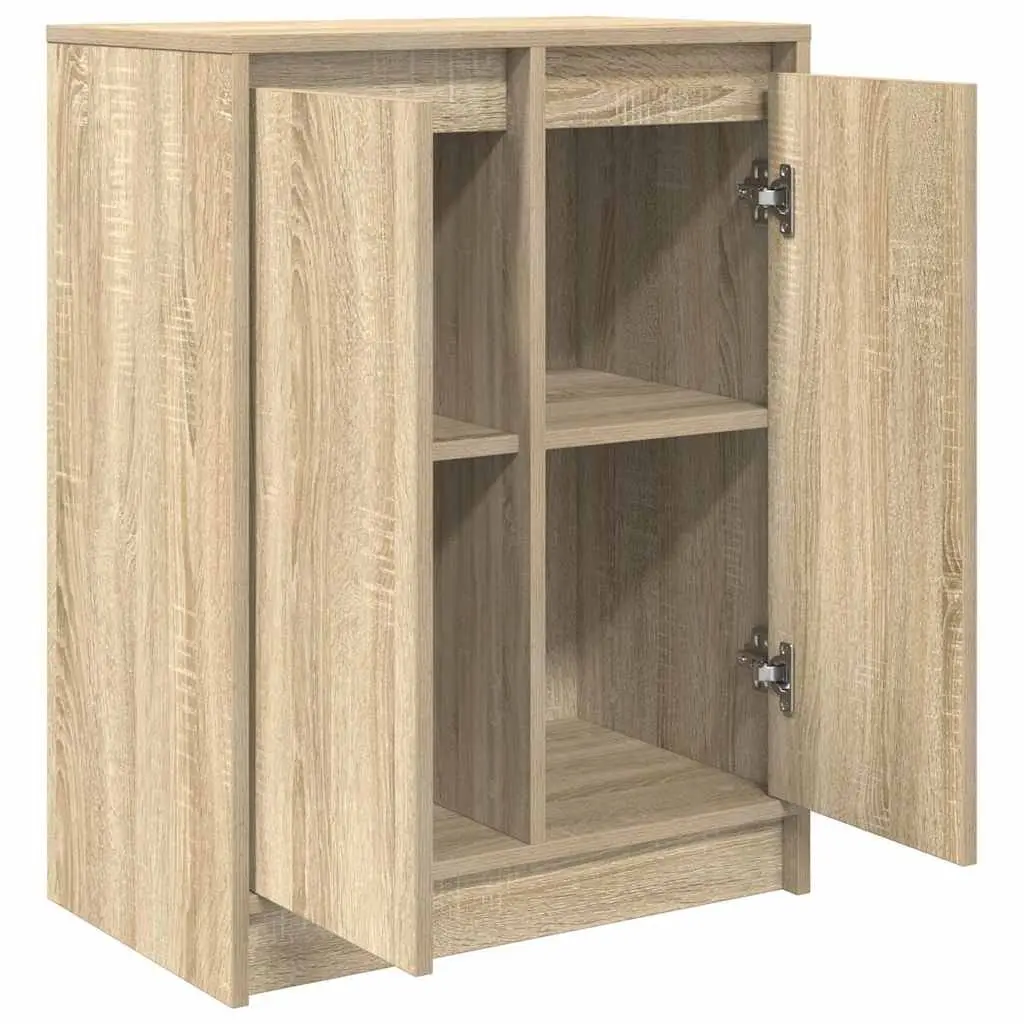 Sideboard Storage Cabinet for Dining Room Kitchen Bedroom Bathroom Living Area Brown Engineered Wood 57 x 34 x 76 cm