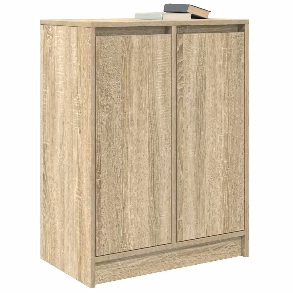 Sideboard Storage Cabinet for Dining Room Kitchen Bedroom Bathroom Living Area Brown Engineered Wood 57 x 34 x 76 cm