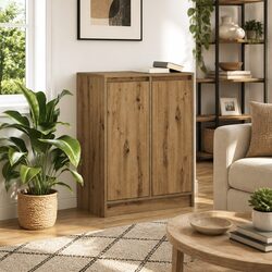 Sideboard Brown Engineered Wood Storage Cabinet Buffet Kitchen Dining Room