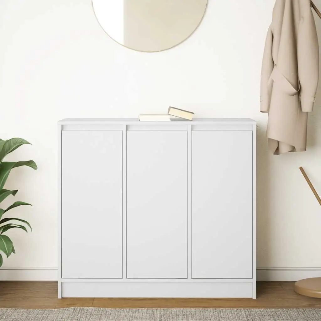 Sideboard Cabinet for Dining Room 85x34x76cm Engineered Wood Storage White