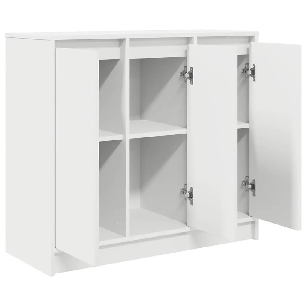 Sideboard Cabinet for Dining Room 85x34x76cm Engineered Wood Storage White