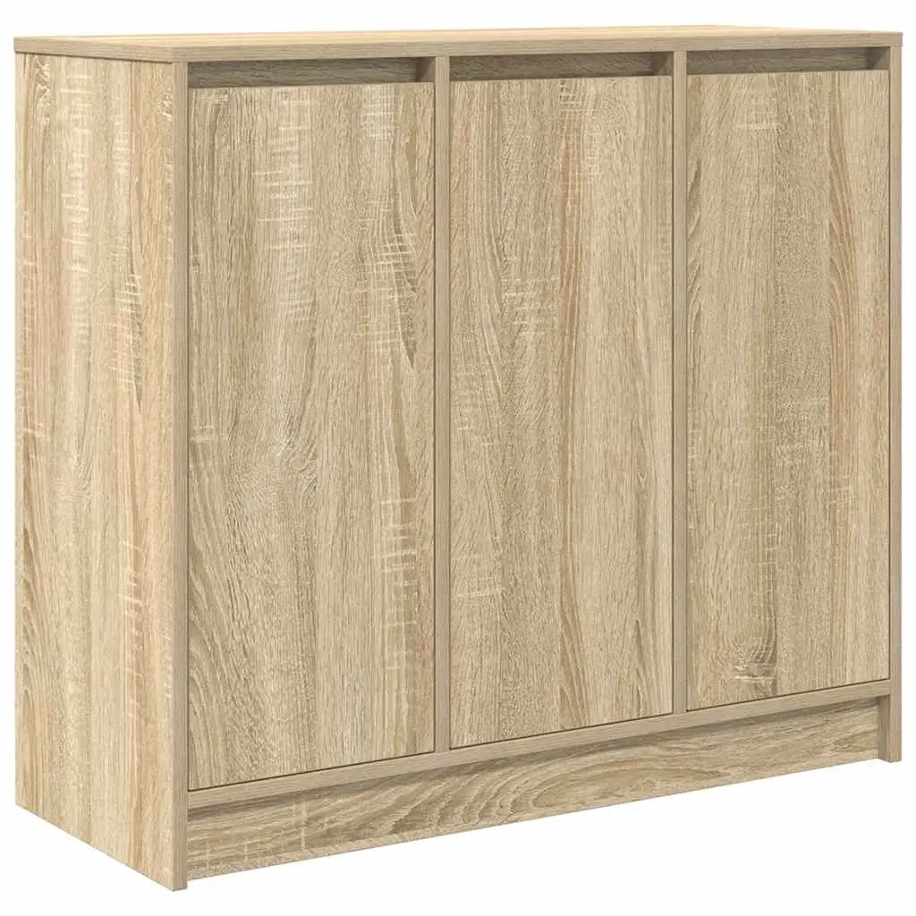 Sideboard Storage Cabinet for Dining Room Bedroom Kitchen 85x34x76 cm Engineered Wood Sonoma Oak