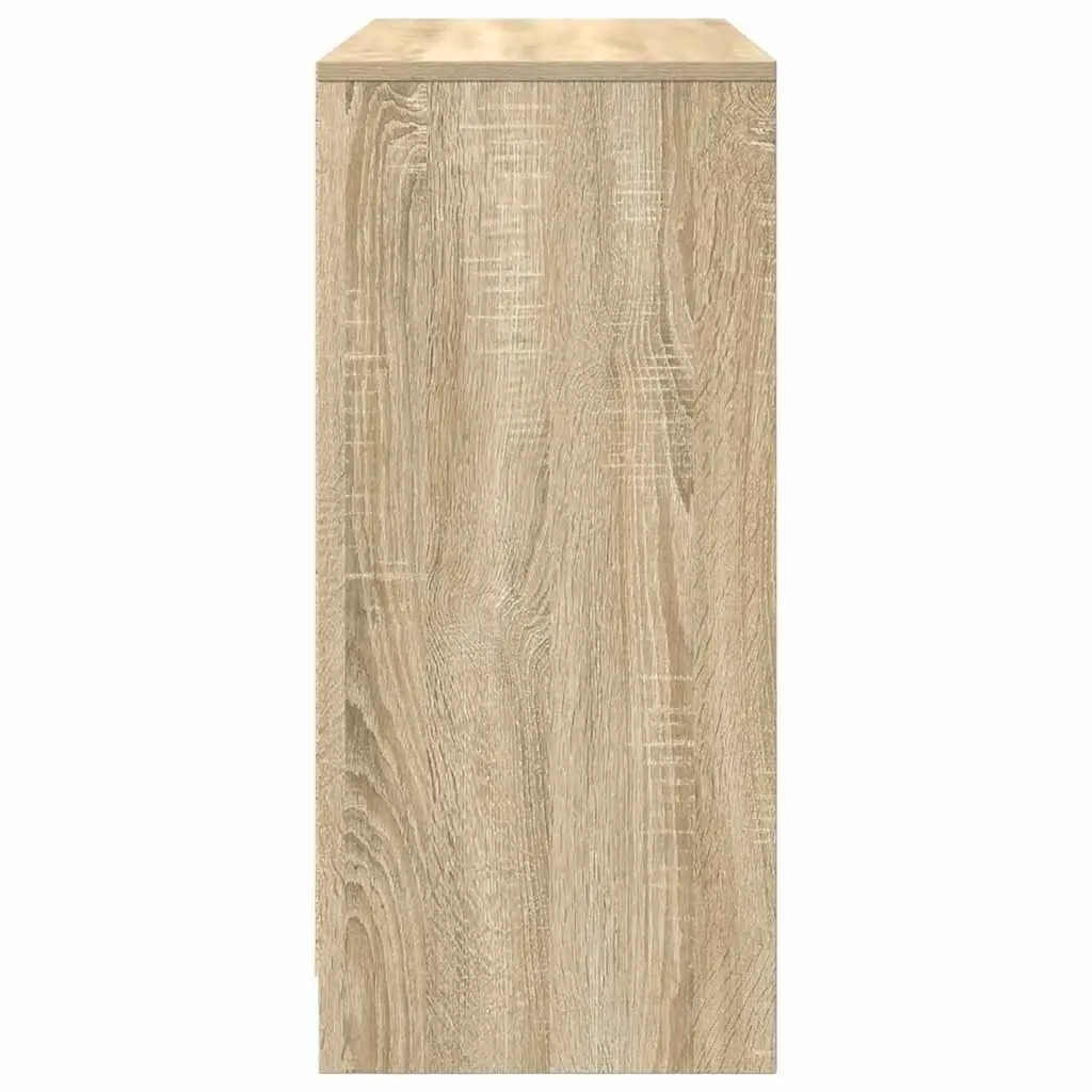Sideboard Storage Cabinet for Dining Room Bedroom Kitchen 85x34x76 cm Engineered Wood Sonoma Oak