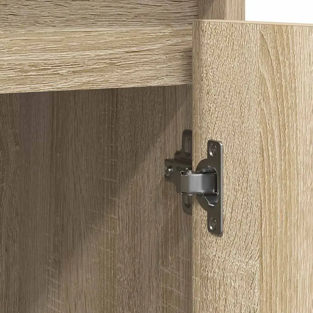 Sideboard Storage Cabinet for Dining Room Bedroom Kitchen 85x34x76 cm Engineered Wood Sonoma Oak
