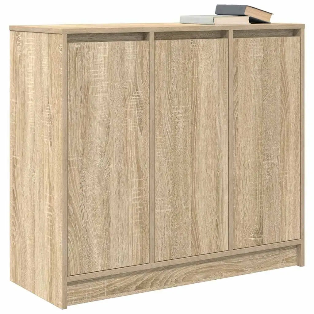 Sideboard Storage Cabinet for Dining Room Bedroom Kitchen 85x34x76 cm Engineered Wood Sonoma Oak