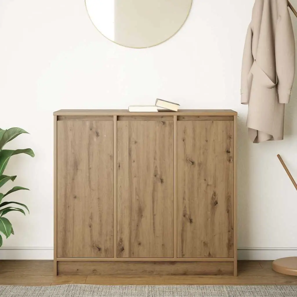 Sideboard Buffet Cabinet Storage Engineered Wood Brown 85x34x76cm