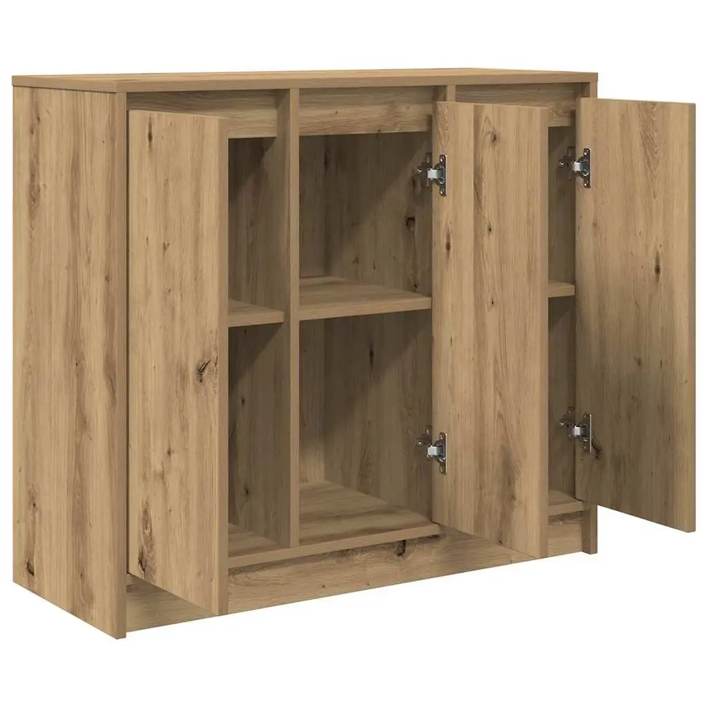 Sideboard Buffet Cabinet Storage Engineered Wood Brown 85x34x76cm