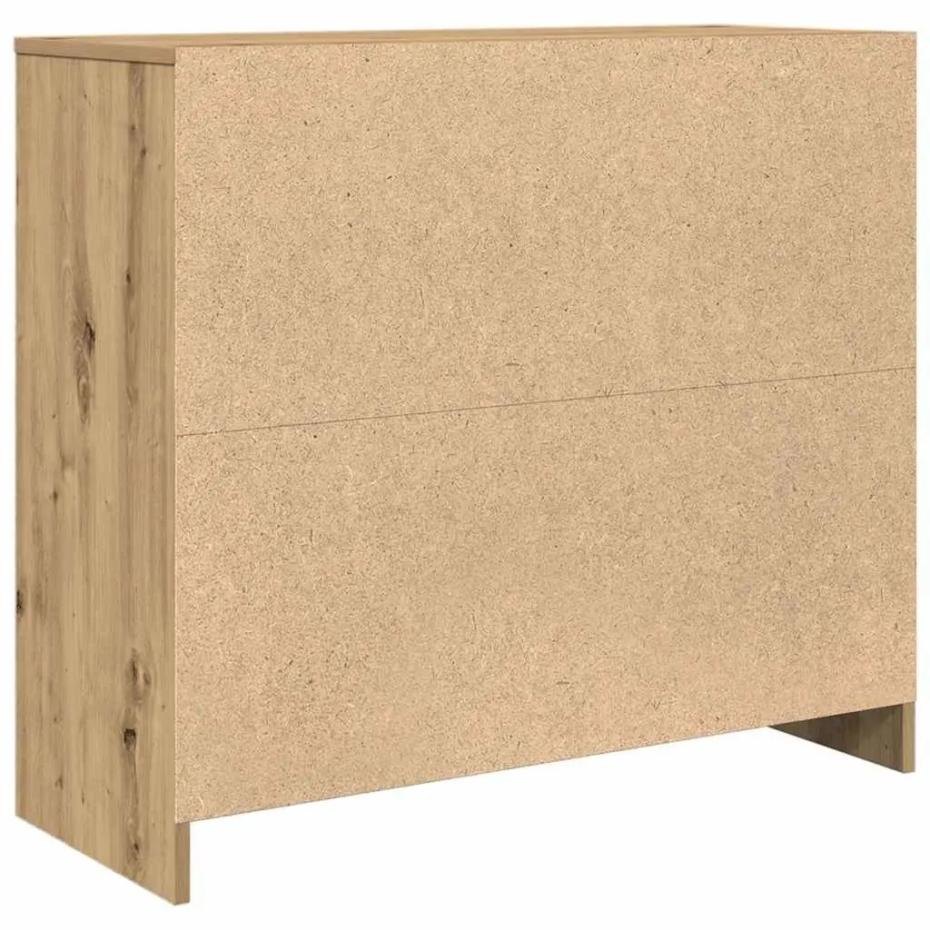 Sideboard Buffet Cabinet Storage Engineered Wood Brown 85x34x76cm