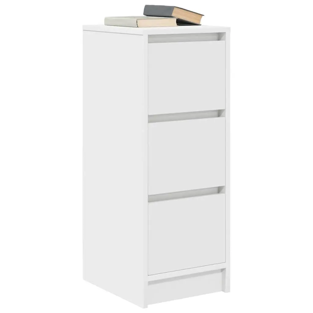 White Sideboard Storage Cabinet Engineered Wood Buffet Kitchen Dining Room