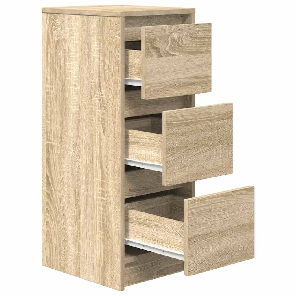 Sideboard Sonoma Oak 29.5x34x76 cm Storage Cabinet Buffet Engineered Wood Brown