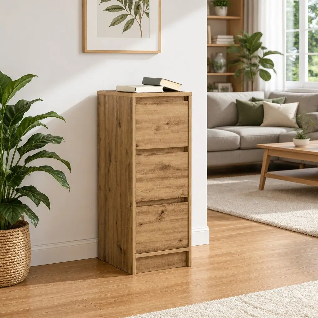 Sideboard Storage Cabinet for Dining Room Engineered Wood Brown 29.5 x 34 x 76 cm