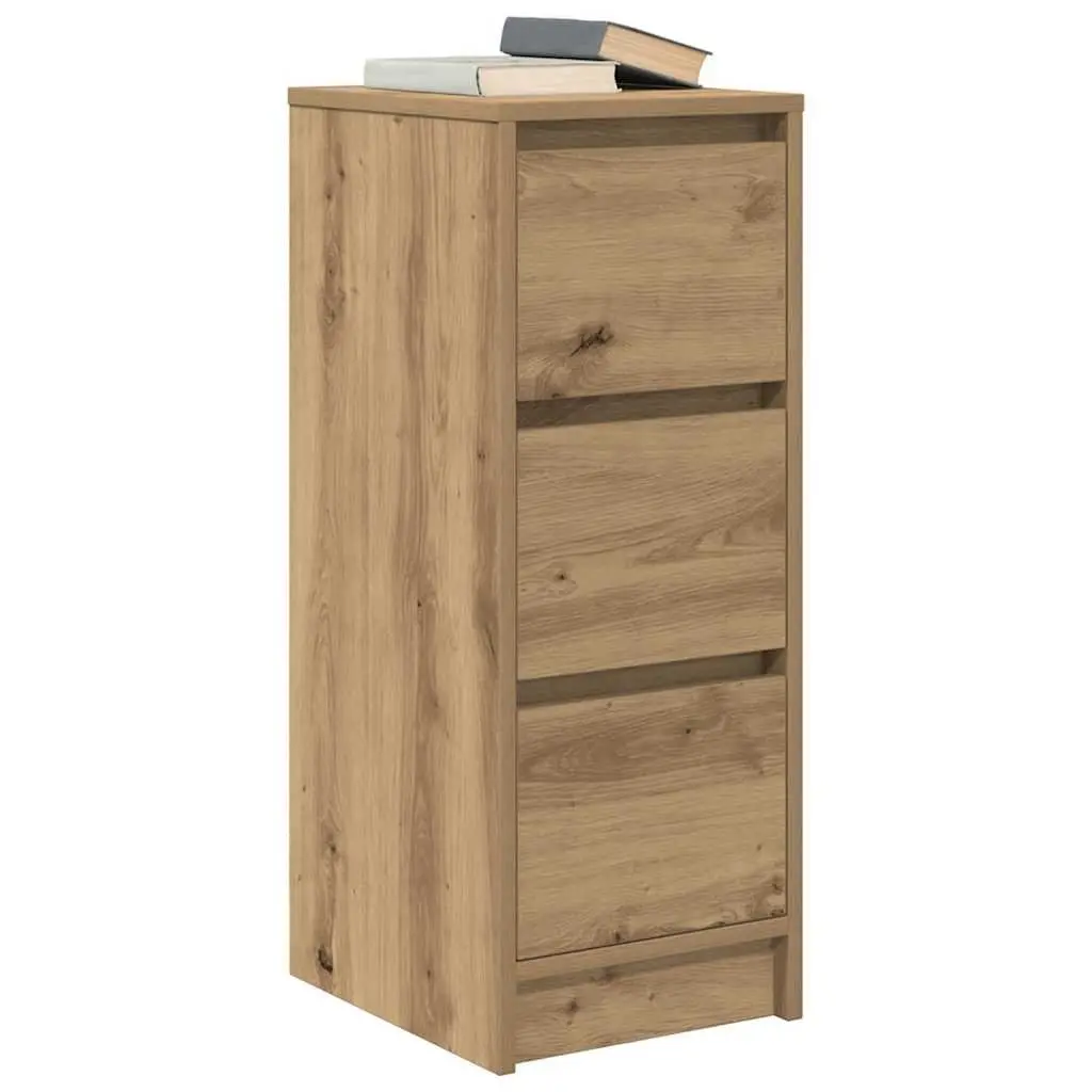 Sideboard Storage Cabinet for Dining Room Engineered Wood Brown 29.5 x 34 x 76 cm