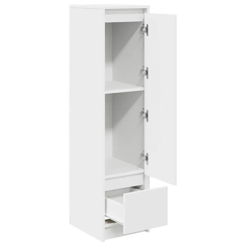 Highboard Storage Cabinet for Dining Room White Engineered Wood 29.5 x 34 x 119.5 cm