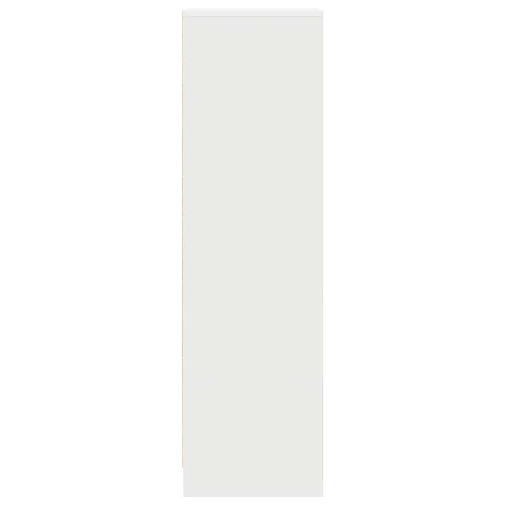 Highboard Storage Cabinet for Dining Room White Engineered Wood 29.5 x 34 x 119.5 cm