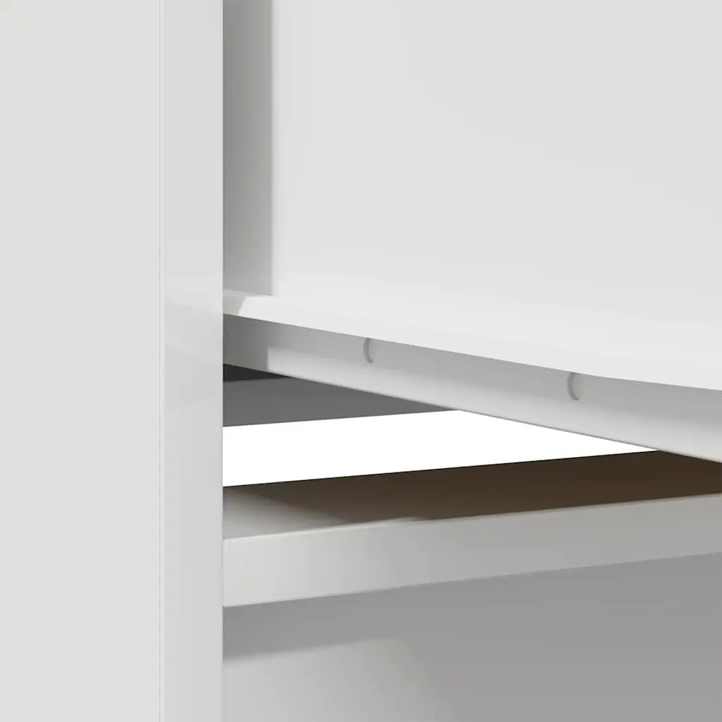 Highboard Storage Cabinet for Dining Room White Engineered Wood 29.5 x 34 x 119.5 cm