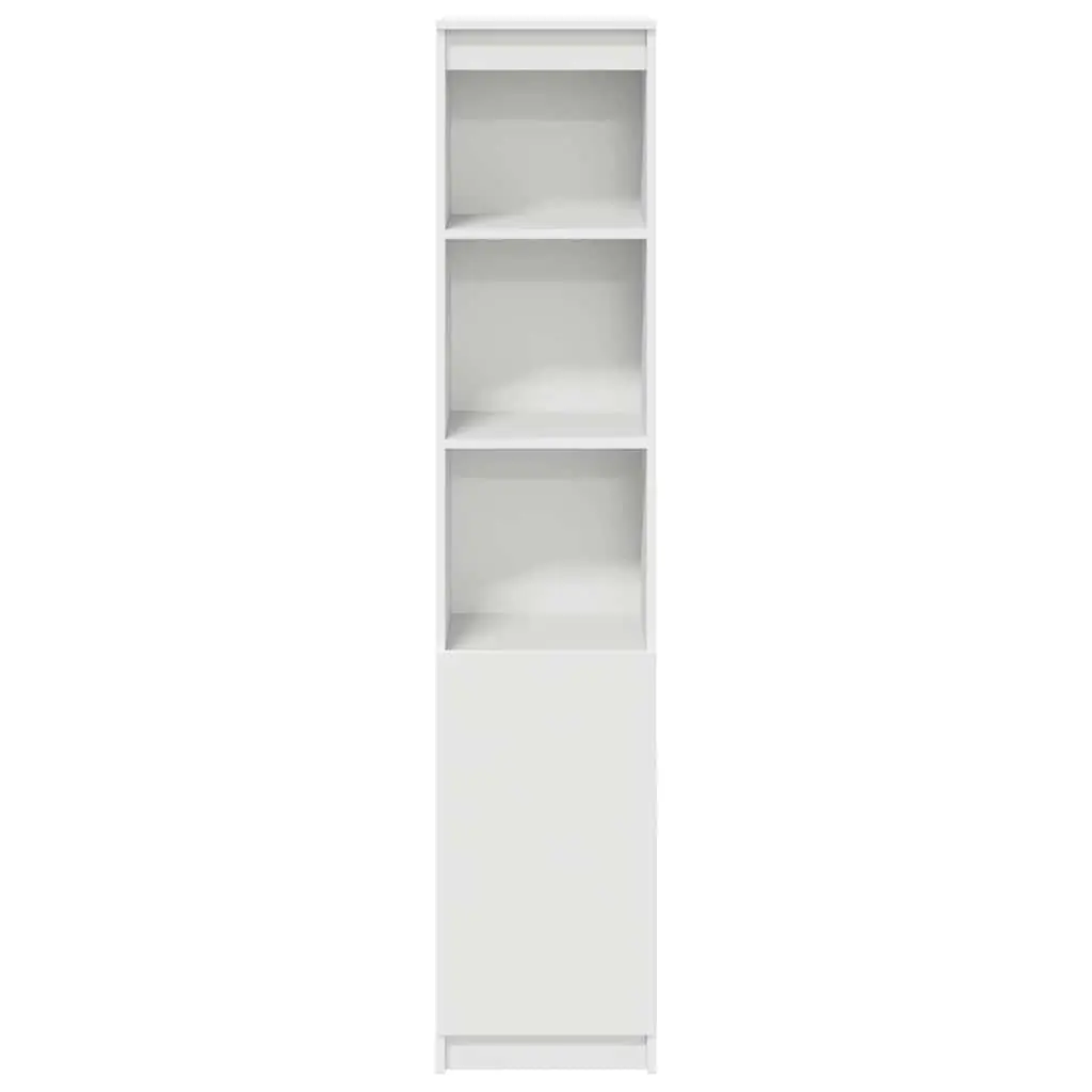 Highboard Storage Cabinet for Dining Room Kitchen Bedroom White 37.5L x 35W x 180H cm Engineered Wood