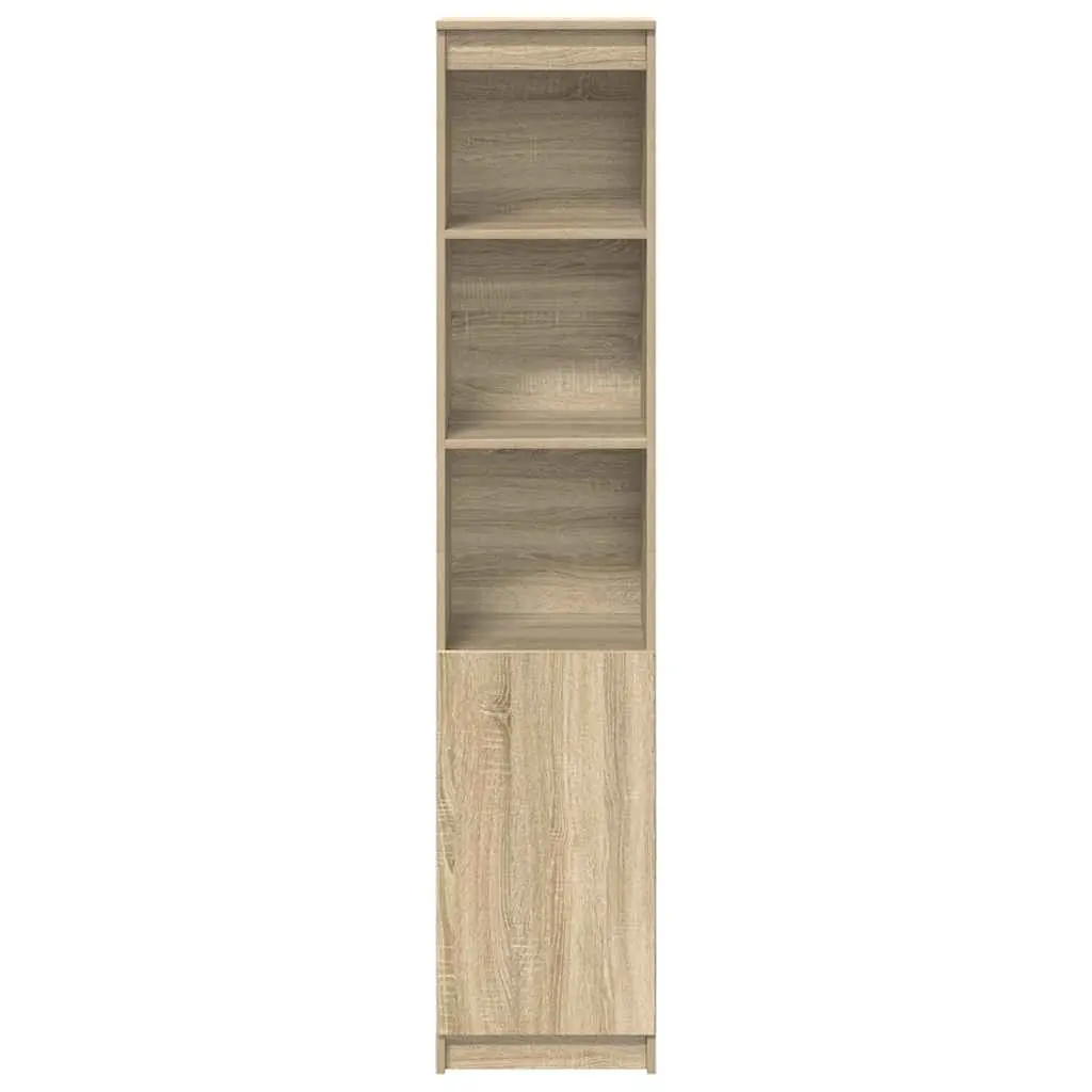 Highboard Storage Cabinet for Dining Room Bedroom Bathroom Kitchen Living Space Brown Engineered Wood 37.5x35x180cm