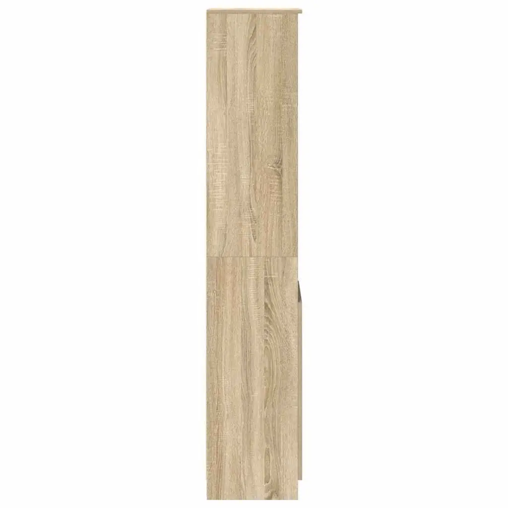 Highboard Storage Cabinet for Dining Room Bedroom Bathroom Kitchen Living Space Brown Engineered Wood 37.5x35x180cm
