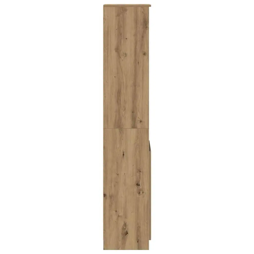 Highboard Storage Cabinet for Dining Room Bedroom Living Area 37.5 x 35 x 180 cm Brown Engineered Wood