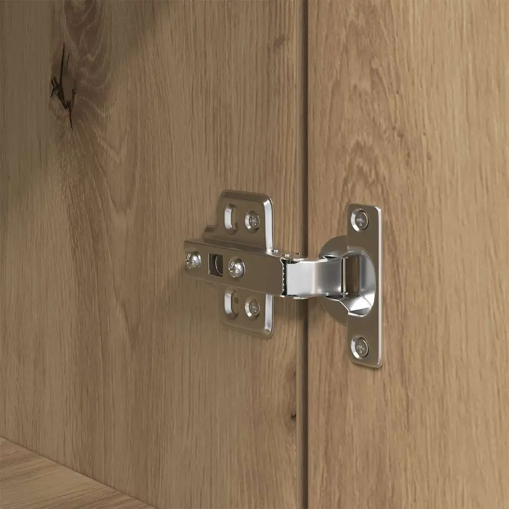 Highboard Storage Cabinet for Dining Room Bedroom Living Area 37.5 x 35 x 180 cm Brown Engineered Wood