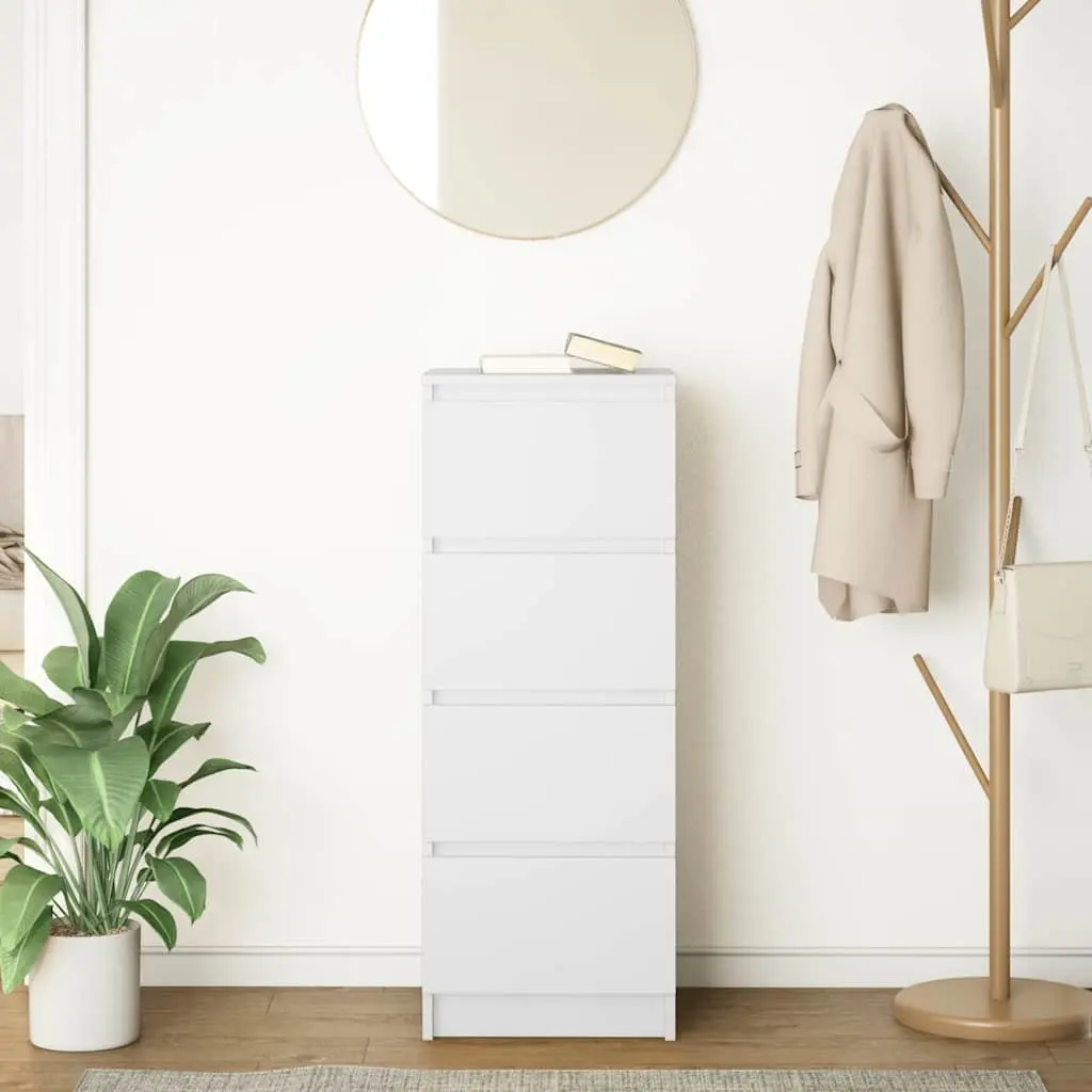 White Sideboard Storage Cabinet Dining Room 37.5W x 35D x 99H cm