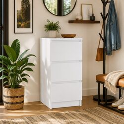 Specifications of White Sideboard 37.5x35x76cm Engineered Wood
