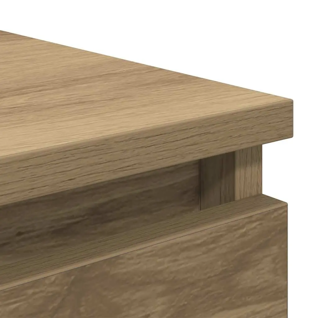 Sideboard for Living Room or Dining Area Brown 37.5 x 35 x 99 cm Engineered Wood Storage Cabinet with Drawers