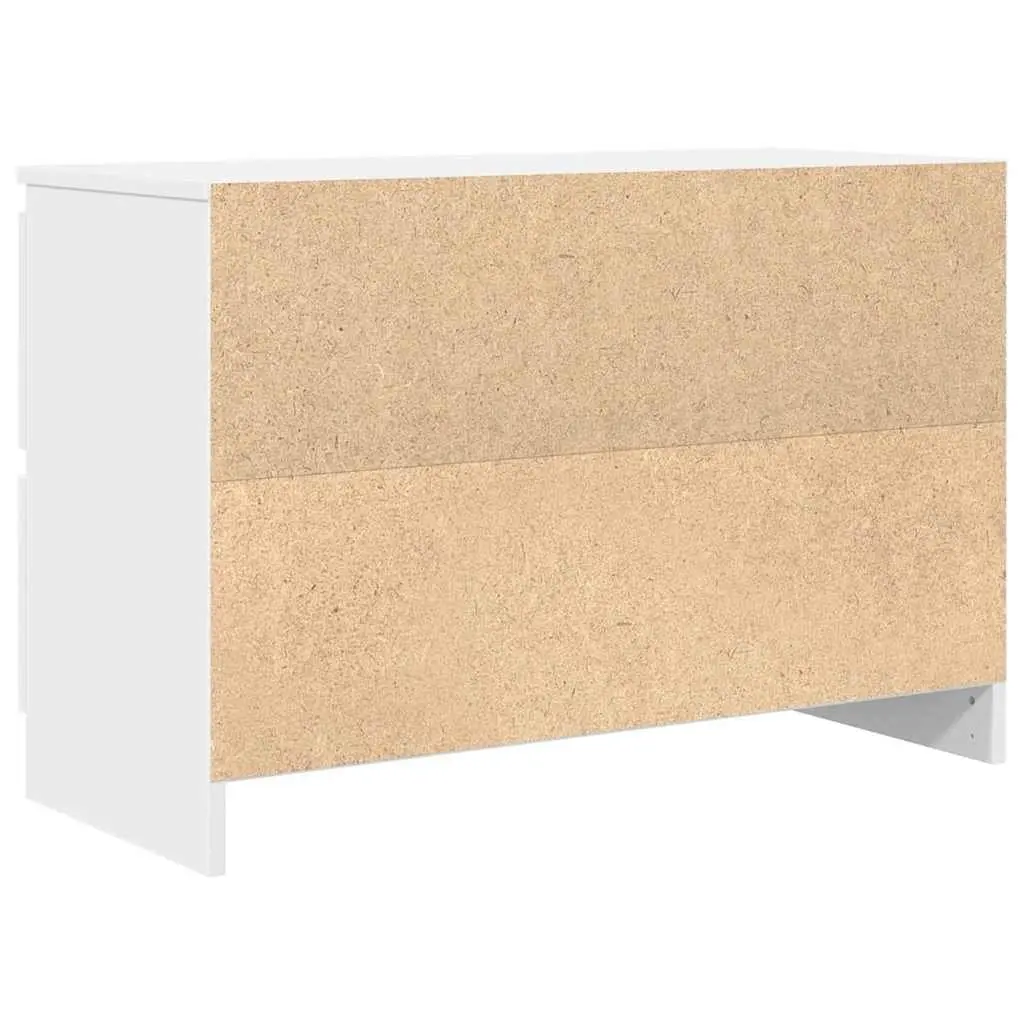 TV Cabinet White Storage Unit Living Room Bedroom Engineered Wood 80 x 35 x 54 cm