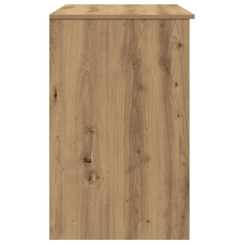 Office Desk Brown Engineered Wood Storage Cabinet Drawer Shelf Workstation