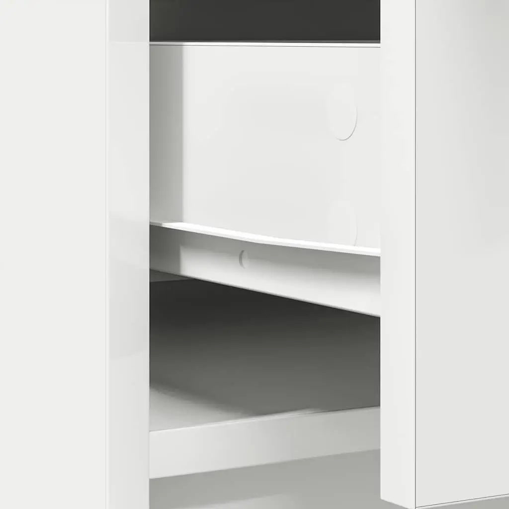 White Sideboard Buffet Storage Cabinet